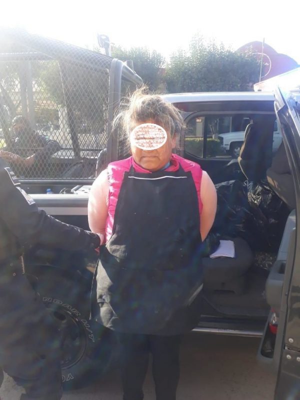 Policías aseguran a mujer con drogas en Palma de Romero 1 Policías aseguran a mujer con drogas en Palma de Romero