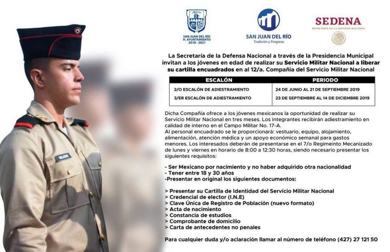 Invitan SEDENA y municio de SJR a realizar Servicio Militar en 3 meses 1 Invitan SEDENA y municio de SJR a realizar Servicio Militar en 3 meses