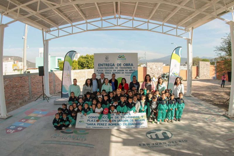 Síndico Germain Garfias entrega obra en preescolar de Fundadores 1 Síndico Germain Garfias entrega obra en preescolar de Fundadores