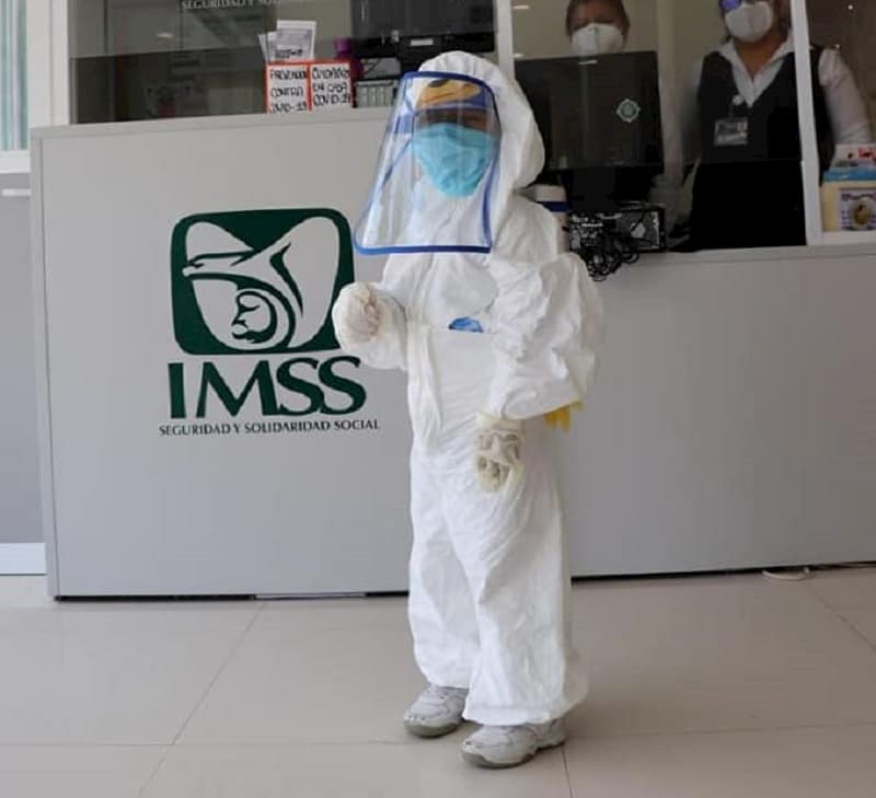 Niño Astronauta, protección anticovid-19 en el IMSS de Oaxaca 3 Niño Astronauta, protección anticovid-19 en el IMSS de Oaxaca