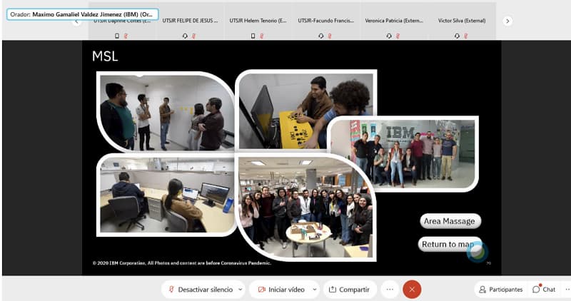 Estudiantes de la UTSJR realizan visita virtual a IBM
