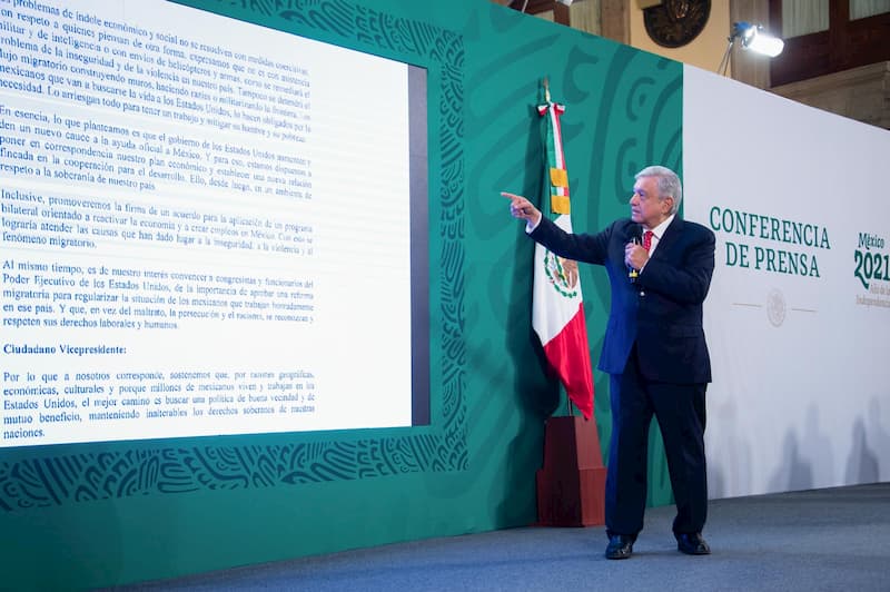 AMLO desea éxito a Joe Biden al iniciar su gestión como presidente de Estados Unidos