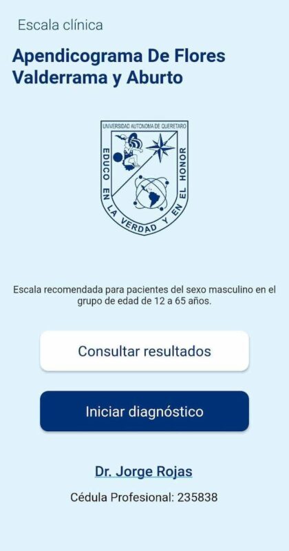 Desarrollan app “Escala de Apendicitis Flores Valderrama y Aburto” en la UAQ