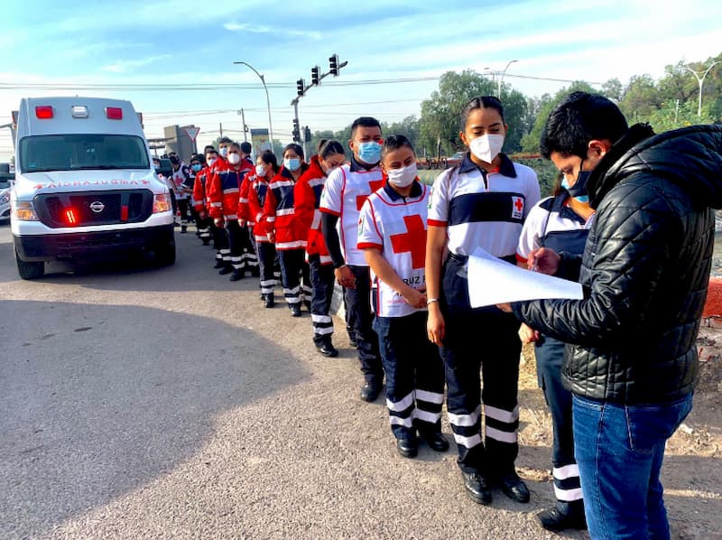 Reciben vacuna anticovid paramédicos de Cruz Roja San Juan del Río; van 87 en Querétaro