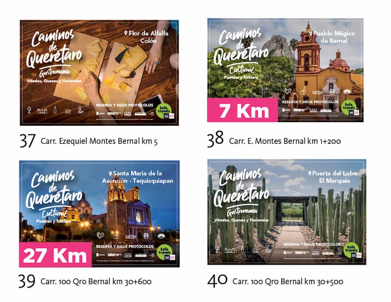 Secretaría de Turismo Estatal instaló nuevas señaléticas en carretera del estado