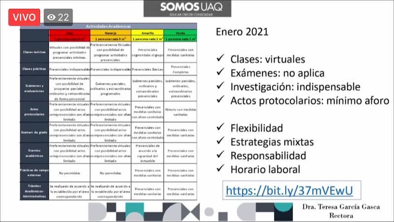 UAQ reinicia actividades administrativas con lineamientos de contingencia sanitaria