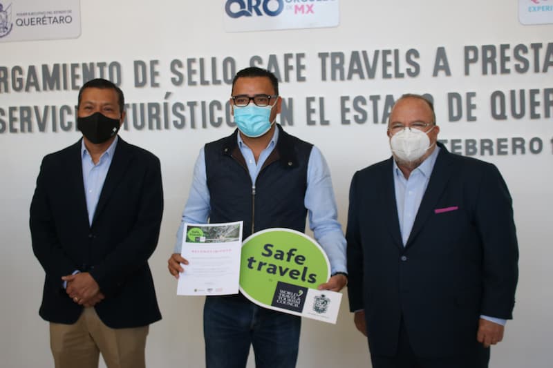 Reciben sello Safe Travels AIQ, Cadereyta de Montes y 8 establecimientos más