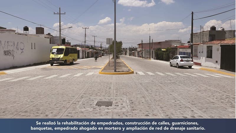 Rehabilitación de calles y mejoramiento urbano para San Juan del Río