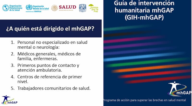 Capacitan a personal de Salud en Guías de intervención mhGAP