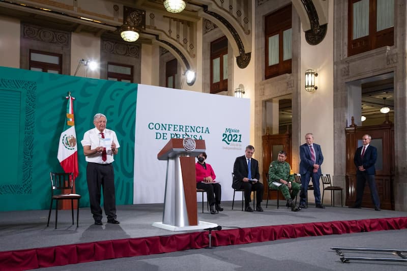 Presidente AMLO recibió la segunda dosis de vacuna contra COVID-19