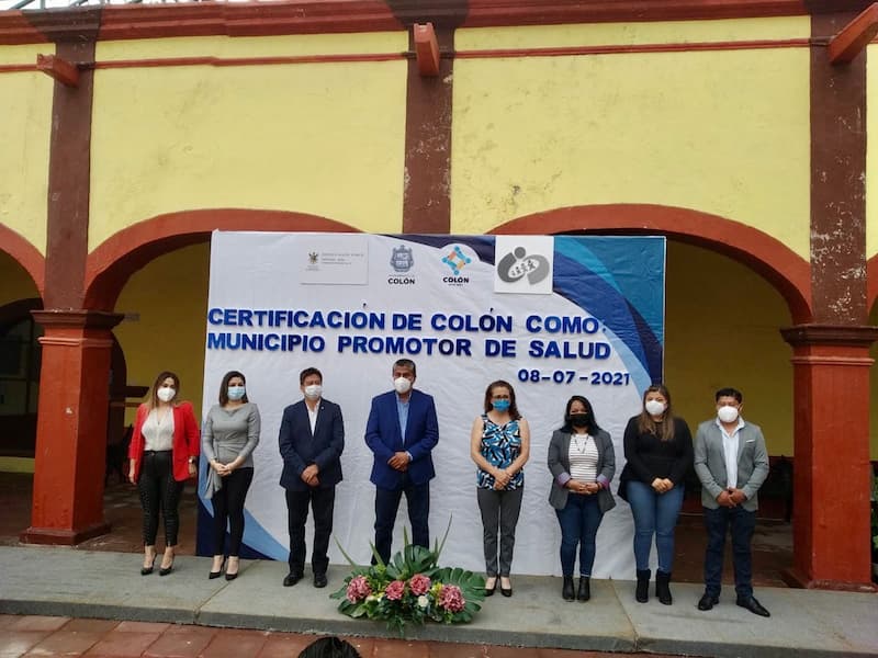 Colón recibió certificado como Municipio Promotor de la Salud