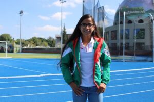 Atleta Daniela Torres regresa a Querétaro después de su participación en los Juegos Olimpicos de Tokio 2