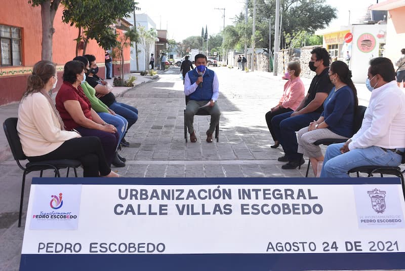 Obra de mejoramiento urbano para Villas Escobedo, Pedro Escobedo