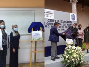 Tequisquiapan y Cadereyta recibieron el certificado de Municipio Promotor de la Salud 2018-2021
