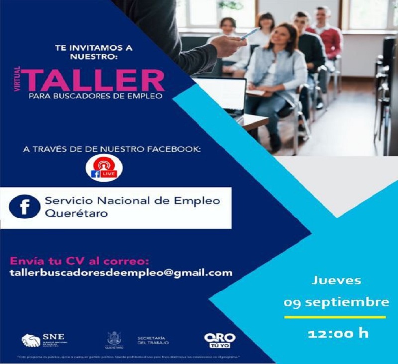 Bolsa de Empleo Virtual en San Juan del Río este 7 de septiembre