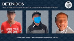 Detienen a 3 sujetos por robo a tienda de conveniencia en La Loma, QRO