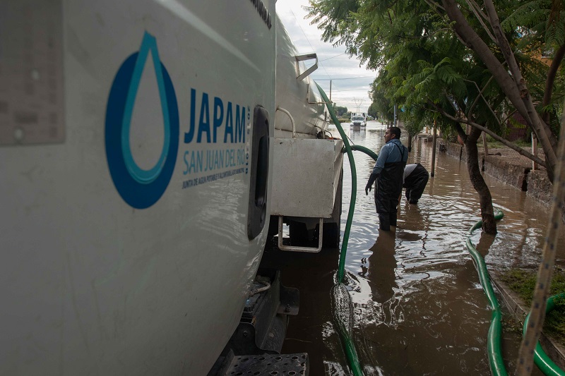 Gobierno de San Juan del Río comprometido con familias afectadas por las lluvias
