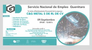 Reclutamiento presencial para empresa C&G Metal S. de R.L. de C.V. en San Juan del Río