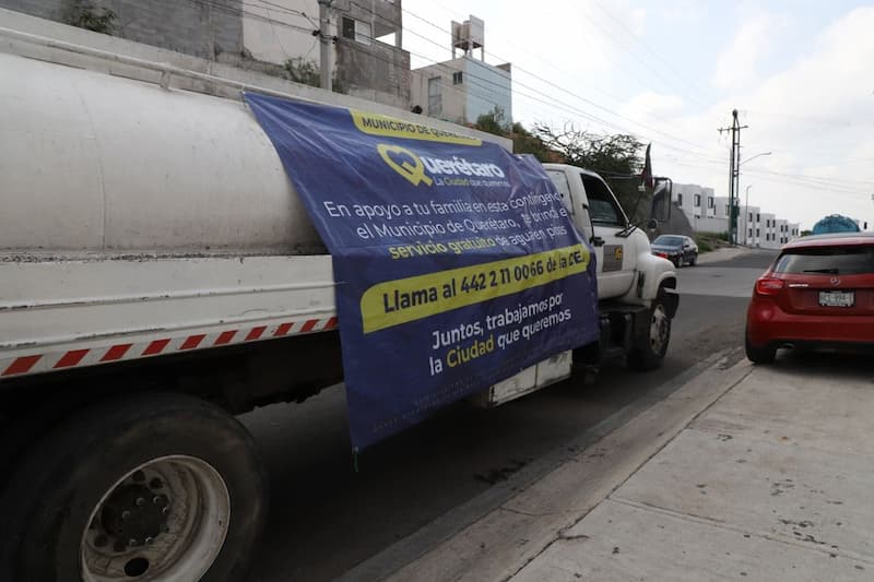 24 colonias del municipio de QRO han recibido apoyo de agua potable