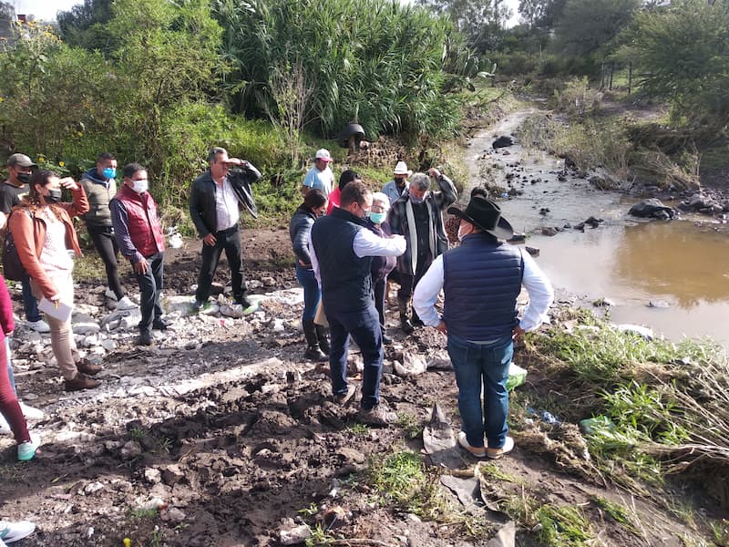 Coordinan trabajos de atención a damnificados por lluvias en Huimilpan