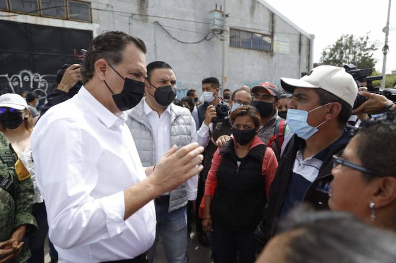 Mauricio Kuri realizó recorrido en zonas afectadas por inundaciones en San Juan del Río