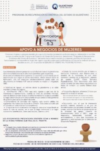 SEDESU dará apoyos a negocios encabezados por mujeres en Querétaro