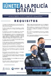 Continúa la convocatoria para formar parte de la Policía Estatal de Querétaro