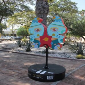Llega expo de Mariposas Ibéricas a jardines del Centro de las Artes de Querétaro