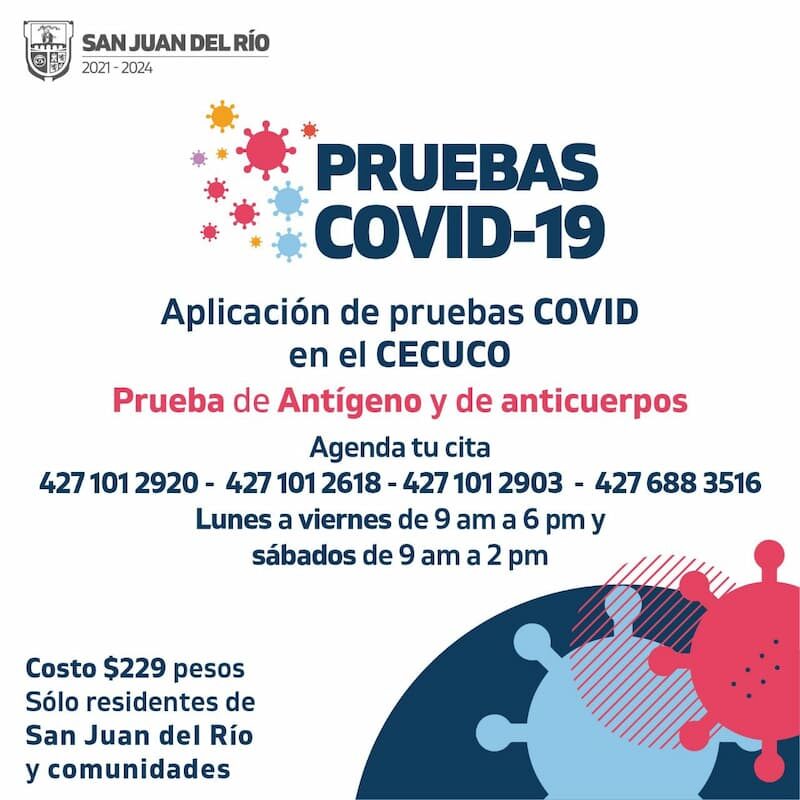 Pruebas de COVID-19 continuarán en el CECUCO