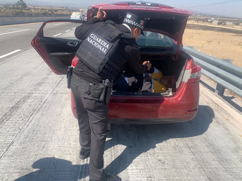 Rescata Guardia Nacional a chofer secuestrado y encajuelado en Tequisquiapan, detienen a 3