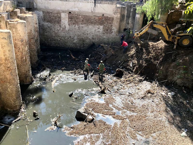 Retiran primer taponamiento en Río San Juan