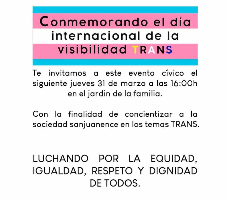 Convocan a evento para conmemorar la visibilidad trans en San Juan del Río