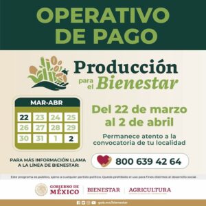 Inicia operativo de pago a productores del campo en la república mexicana