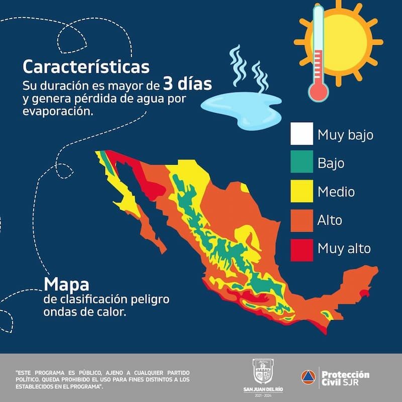 Protección Civil de SJR pide tener cuidado con golpe de calor