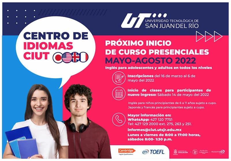 UTSJR dio inicio a inscripciones para el Centro de Idiomas