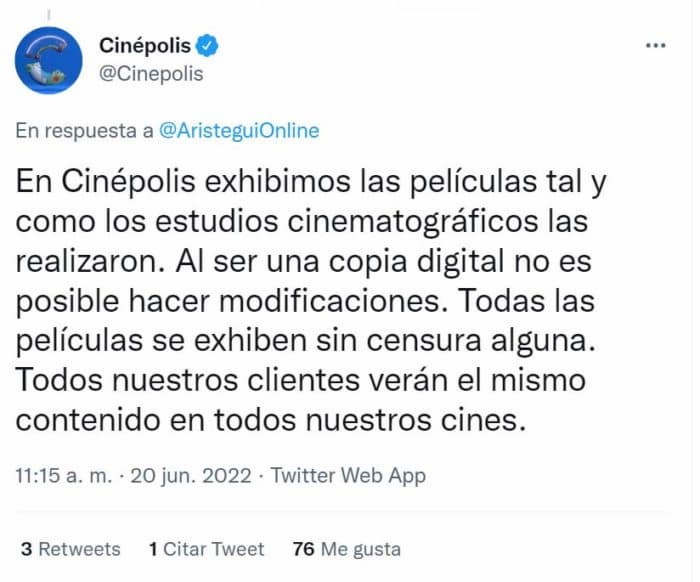 Denuncian que cadenas Cinépolis y Cinemex recortaron beso lésbico en 'Lightyear'; cines niegan censura