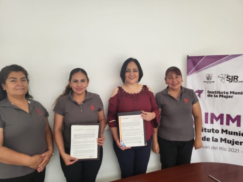 Instituto Municipal de la Mujer de SJR firma convenio con CECATI 22