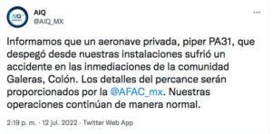 Cae avioneta en Colón, Querétaro; al parecer hay 2 muertos en el accidente