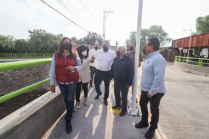 Supervisa Roberto Cabrera Obras en Puente de Fierro SJR