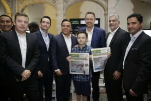 Mauricio Kuri asistió al lanzamiento de Publimetro Querétaro