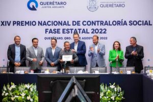 Mauricio Kuri asiste a la 14 edición del Premio Nacional de Contraloría Social 2022, Fase Estatal