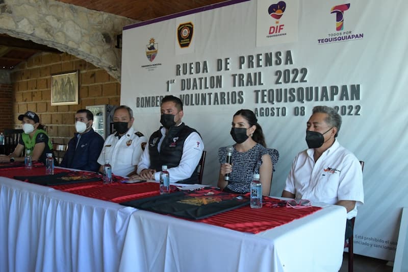 Presentan 1er Duatlón Trial-MTB Bomberos 2022 en Tequisquiapan