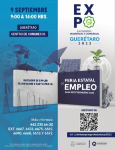 Realizarán Feria Estatal de Empleo para Profesionistas 2022 en Querétaro