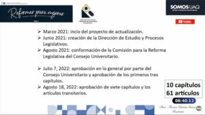UAQ presentará propuesta de ley a poderes Ejecutivo y Legislativo de Querétaro