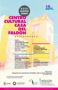 Centro Cultural Casa del Faldón celebra su 31 aniversario