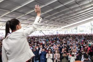 El trolebús elevado de la ciudad de México, una obra de electromovilidad y justicia social única en el mundo Claudia Sheinbaum