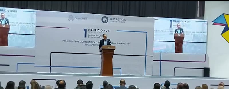 Mauricio Kuri rinde 1er informe en San Juan del Río