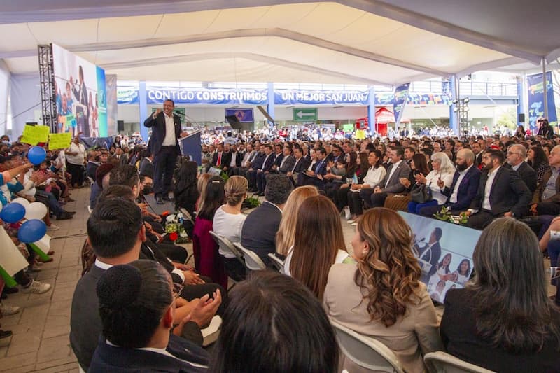 Con mas de mil 400 asistentes resaltó el trabajo por parte de su administración en San Juan del Río