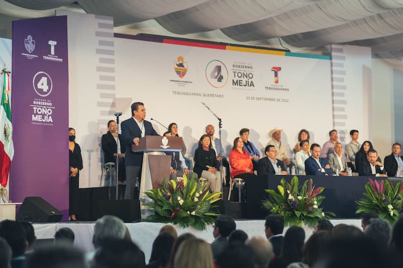 Toño Mejía presenta su 4to Informe de Gobierno destacando resultados en obra pública y seguridad 2 Presidente Toño Mejía presentó 4to informe de gobierno