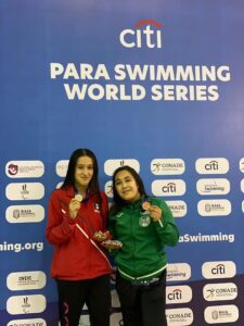 Atletas queretanas suman 4 medallas en serie mundial de Paranatación